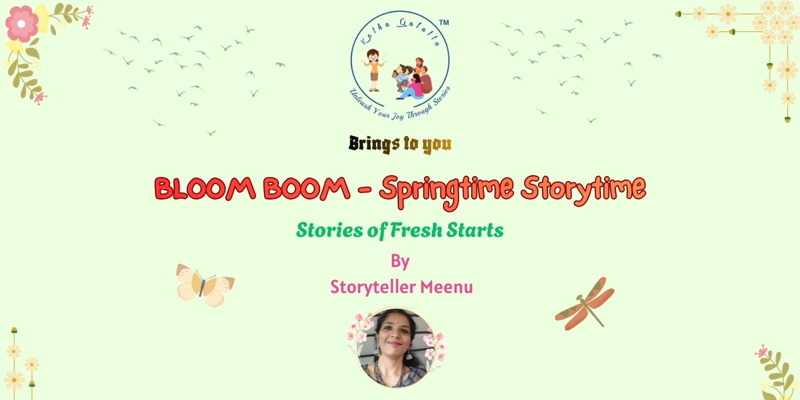 BLOOM BOOM - Spring-time Storytime | Slide 1